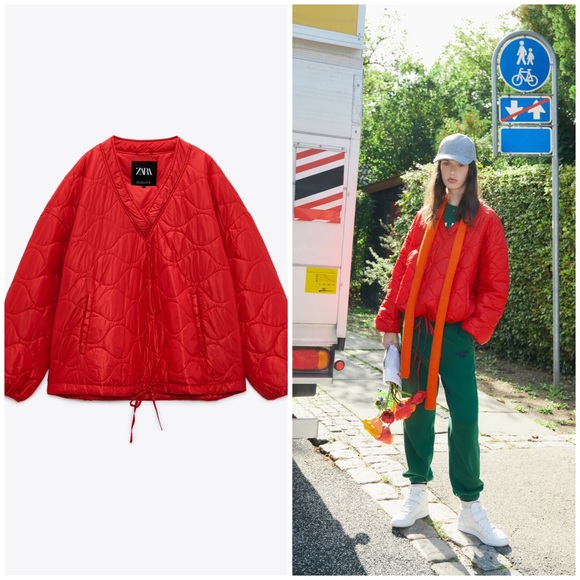 Zara Jackets & Coats Zara Water Repellent Quilted Sweatshirt Poshmark